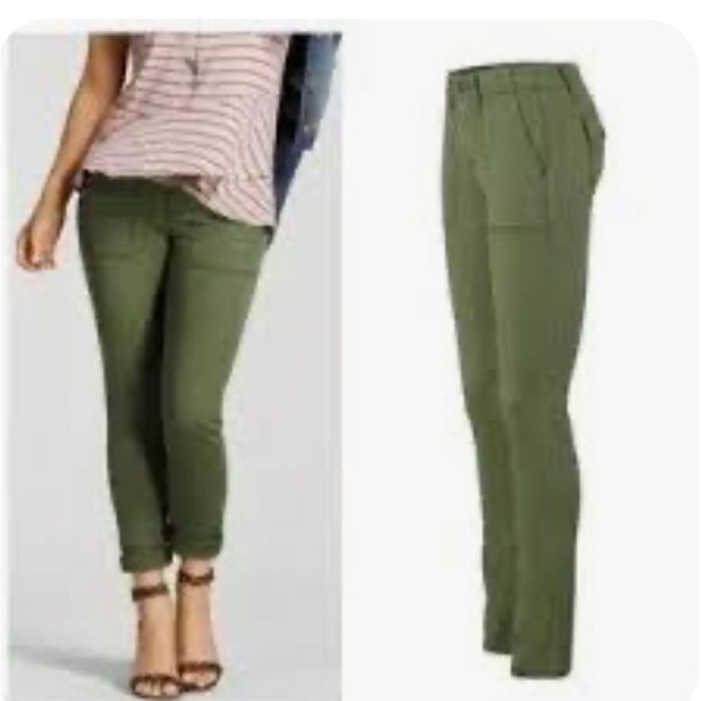 CAbi Olive Green Women's Skinny Jeans Pants Size 4